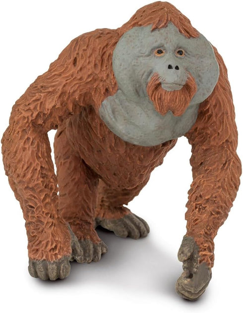 Safari Ltd. Male Orangutan Figurine - Lifelike 4.25" Hand-Painted Wildlife Figure - Educational Toy for Boys, Girls & Kids Ages 3+...
