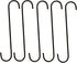 SunGrow S-Shaped Metal Tree Branch Hangers, Black Hook Stainless Steel Stakes for Bird Feeder & Baths, Plant Hanger, Outdoor Lights (5 Pcs - 6 Inc...