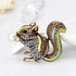2Pcs Creative Squirrel Pearl Brooch Animal Coat Sweater Lapel Brooches For Wedding Party Gift...