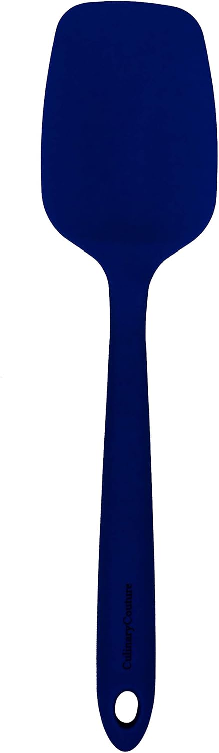 Culinary Couture 4-Piece Blue Baking Spatula Set - Rubber Spatulas Silicone Heat Resistant up to 428°F, BPA-Free - Spatula Set for Nonstick Cookwa...