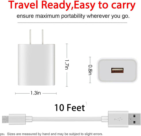 10ft Power Adapter Plug 9V Charger for Arlo Pro and Arlo Pro 2, Q,GO 1, Arlo Essential Spotlight/XL/XL 2nd Gen/Essential 2nd Generation,Blink Outd...