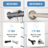 Adhesive Shower Curtain Rod Holder | Rod Retainer | No Drilling | Stick On | 3M Adhesive | Cream | 2 Pack | Shower Curtain Rod Not Included |...