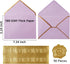 30 Pack Thick 5x7 Envelopes with Gold Border, A7 Thick Paper Greeting Cards Envelopes with Stickers for Invitation (Light Purple, 7.24x5.24 inches...