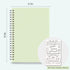 AHGXG Bullet Dotted Journal, 3 Pack Spiral Notebook A5, with 100GSM Thick Dot Grid Paper, Transparent Hardcover, Journal Stencils, 80 Sheets, 5.7"...