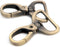 Oval Snap Hooks,10 PCS Heavy Duty Purse Hardware Lobster Clasp Keychain Clip Purse Making Accessories (1",Brushed Brass)...