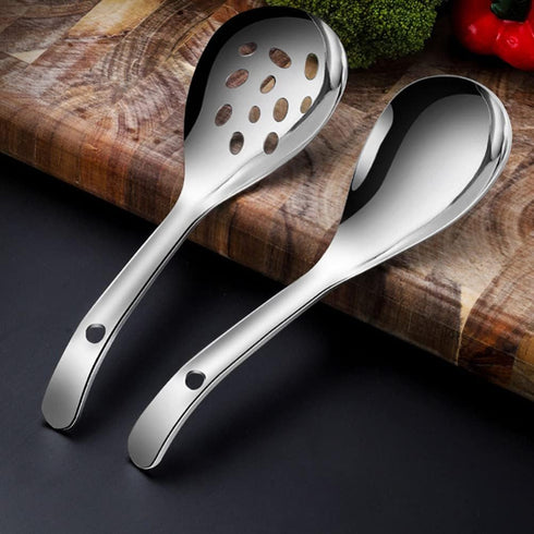 Cabilock Stainless Steel Rice Paddle Rice Cooker Spoon Rice Servers Soup Ladle Oil Skimmer Spoon for Rice Maker Soup Cooking...