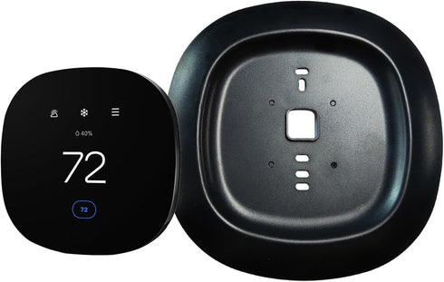 Thermostat Black Decorative Wall Trim Plate Mount Fit for Ecobee3, Ecobee3 Lite, Ecobee4 (2)...