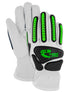 MAGID T-REX Rebel Series TRX814 Goatskin para-Aramid Lined Driver Impact Glove – Cut Level A6-9/L (1 PR), White...