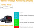 4.8A 24W Dual USB Car Charger Volt Meter Car Battery Monitor with LED Voltage & Amps Display in Red LED, Cigarette Lighter Voltage Meter, Compatib...