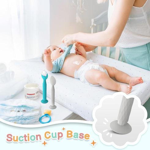 Youngso Diaper Cream Spatula - Diaper Cream Applicator with Suction Cup Base - Hygienic and Easy to Clean -Butt Spatula for Baby Essentials -Baby ...