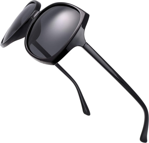 The Fresh Women's Oversized Square Jackie O Cat Eye Hybrid Butterfly Fashion Sunglasses - Exquisite Packaging...