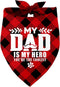Daddy is My Super Hero Dog Bandana, Dad Gift Dog Bandana, Pet Scarf Accessories, Printed Dog Bandanas Gift for Dog Lover Birthday, Christmas, Fath...