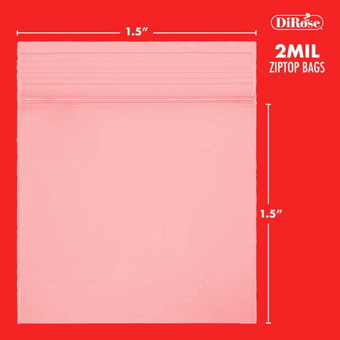 Zip Bags Clear Plastic With Zipper Seal - By DiRose | Resealable, Strong, Thick, Sturdy | For Organizing, Travel, Shipping, Packaging, and Storage...