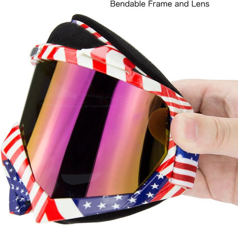 JAMIEWIN Motocross Motorcycle Goggles Riding Glasses Dirt Bike ATV Downhill goggles Mx Goggle Glasses for Youth Kids Men Women(C61)...