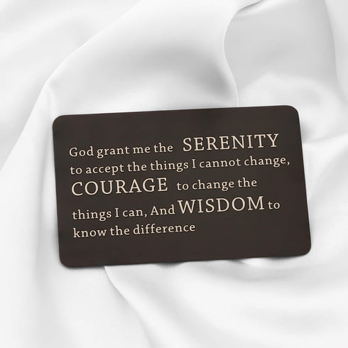 TGBJE Inspirational Wallet Card Inspirational Christian Bible Verse Gift Religious Gift Serenity Prayer Gift God Grant Me The Serenity to Accept T...