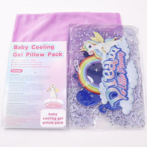 Cooling Ice Pack, Cute gel Ice Pack for Baby?Large Ice Pad, Children's Sleeping Head Cooling Ice Pack,Ice Pack for hot Flashes, Baby Colic Pack?10...