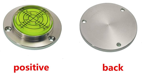 50mm scale High precision horizontal bubble Aluminium Case Bullseye Spirit Bubble Surface Level Round Inclinometers for Surveying Instruments and ...
