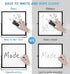 Desktop WhiteBoard 10” X 10”, Magnetic Double-Sided Mini Dry Eraser White Board Easel, 360° Reversible to Do List Notepad, Portable Tabletop Memo ...