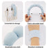 AHONEY 2 Set Spa Headbands for Washing Face and Wristband Set, Skin Care Headband Sponge Facial Skincare Headbands Terry Cloth Puffy Makeup Access...