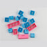 61 Keys PBT Keycap OEM Overview Set Thick Key Caps 61 Mechanical Keyboard for DIY Cherry MX Mechanical Keyboard Backlit,Only Keycap (Blue-Pink),On...