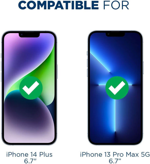 Tech Armor 4 Pack HD Clear Film Screen Protector Compatible for Apple NEW iPhone 14 Plus (2022) and iPhone 13 Pro Max (2021) 5G 6.7 Inch......