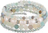 PEARL&CLUB Bead Crystal Wrap Bangle Bracelet - Fashion Jewelry Beaded Bracelet with Silver Metal, Gifts for Women...