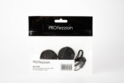2-Pack 37mm Front Lens Cap Cover with Deluxe Cap Keeper for Olympus 14-42mm 1:3.5-5.6 EZ Kit Lens on Olympus OM-D EM10 Mark III II EPL9 EPL8 EPL7 ...