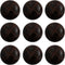 50PCS Brown Football Pattern Imitation Leather Style Plastic Shank Buttons Craft Plastic Buttons Round Black Plastic Imitation Leather Buttons Set...