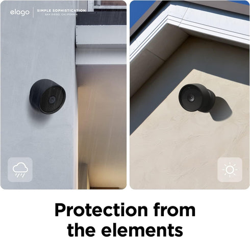 elago Silicone Cover Compatible with Google Nest Cam Outdoor or Indoor (Battery) - Magnetic Mount Cover Included, All Weather Protection, Easy Ins...