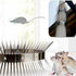 Animal Repeller Defender, Stainless Steel Sharp Blade Spikes Scarer Device,Deterrent Strips Fence for Pipes Acces Silvery...