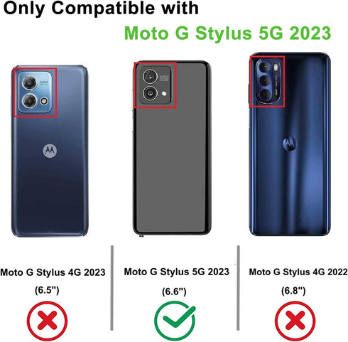 Case for Motorola Moto G Stylus 5G 2023 Case with Kickstand Slide Camera Cover Military Grade Protection Shockproof Case for Moto G Stylus 5G 2023...