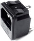 CESS Snap In AC Power Inlet with Fuse Holder - AC Black Socket (jcx) (4 PACK)...