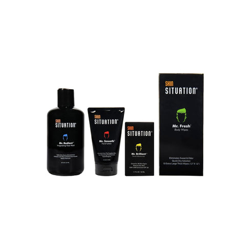 Mr. Radiant Daily Face Wash | Deep Cleans Exfoliates and Prevents Breakouts | Men's Hydrating and Moisturizing Skincare| Facial Cleanser Removes D...