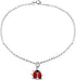 Bling Jewelry Garden Red Ladybug Queen Bumble Bee Charm Anklet Link Ankle Bracelet For Women Teens 14K Gold Plated .925 Sterling Silver Adjustable...