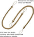 BEL AVENIR Curtain Ropes Tiebacks Tie-Backs, Curtain Handmade Holdbacks with 2 Metal Screw Hooks - Golden 2 Pack...