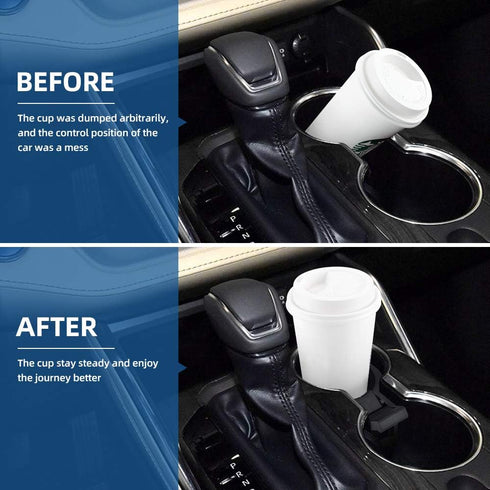 JoyTutus Cup Holder Compatible with Toyota Highlander 2014-2019, Upgraded More Steady, Center Console Cup Holder Insert Divider, Replacement for H...