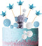Newmemo Elephant Cake Toppers Balls Cake Decorations with Mini Elephant Blue Crown Cake Picks for Boy Girl Baby Shower Birthday Party Decorations...