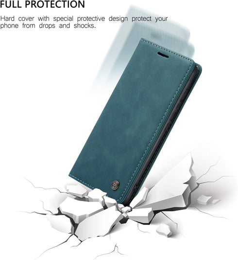 Samsung Galaxy A51 Wallet Case with Magnetic Stand Book Style Leather Flip Protective Case Wallet for Galaxy A51 6.5 inch (Blue)...