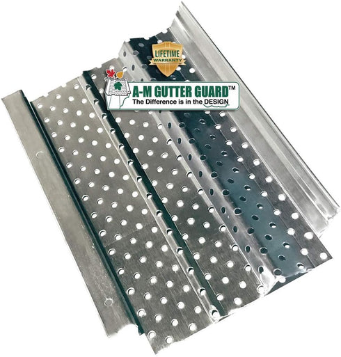 A-M Gutter Guard - Aluminum - Sample Pack - includes both 5" and 6" Width Samples (7" in length, Mill Finish)...