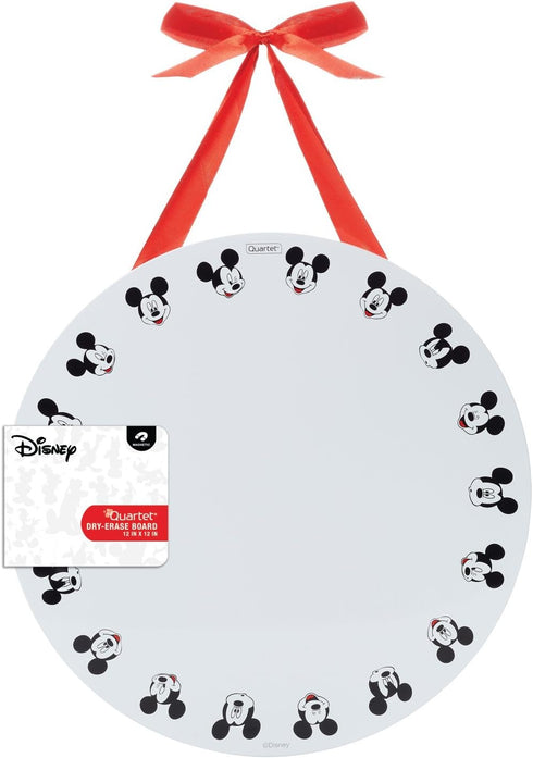 Disney Mickey Mouse Magnetic Dry Erase Board by Quartet, 12" x 12" Round White Board / Whiteboard (42314)...