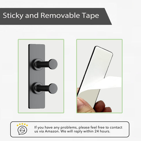 Shower Hook Inside Razor Holder: Adhesive Waterproof Wall Hook for Hanging, Shower Accessories...