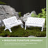 NUOBESTY Household Gadgets Home Decor Home Decor 15Pcs Mini House Bench Model Miniature Bench Doll Furniture Model Decor Decoraciones Para Salas D...