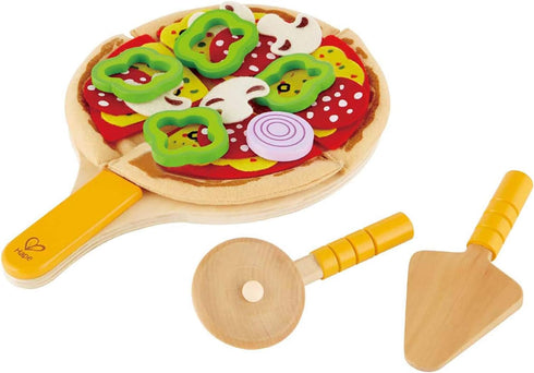 Hape Homemade Wooden Pizza Play Kitchen Food Set and Accessories Multicolor, 3 years and up...