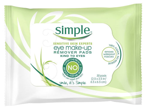 Simple Eye Make-Up Remover Pads 30 Count (2 Pack)...