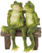 George S. Chen Imports SS-G-61040 2 Frogs on Bench Garden Decoration Collectible Figurine Statue Model...