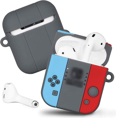 Switch Case Compatible with Airpods Case Cover, Durable Silicone Cute Funny Game Controller Skin Cases Design for Airpods 2/1 Charging Case...