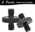 1/4" Male to 1/4" Male Threaded Tripod Screw Adapter Double Head Stud Standard Mounting Thread Converter for Camera Cage Mount Light Stand Monopo ...