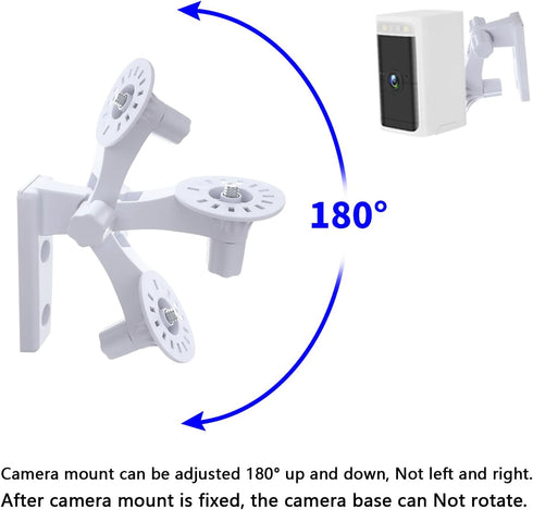 Camera Wall Mount Compatible with Wyze Battery Cam Pro, Camera Corner Mounting Bracket 180°Adjustable Security Camera Ceiling Mount for Drill Inst...