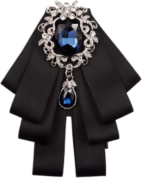 Topz bow brooch for men christmas tie adjustable band necktie rhinestone bowties men for wedding party ceremony...