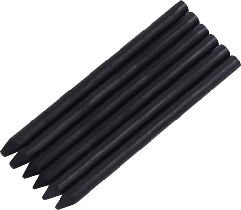 BXT 5.6MM Lead Refills for Metal Automatic Mechanical Graphite Pencil,6pcs Charcoal Refills in Soft Medium Hard for Draft Drawing, Shading, Crafti...